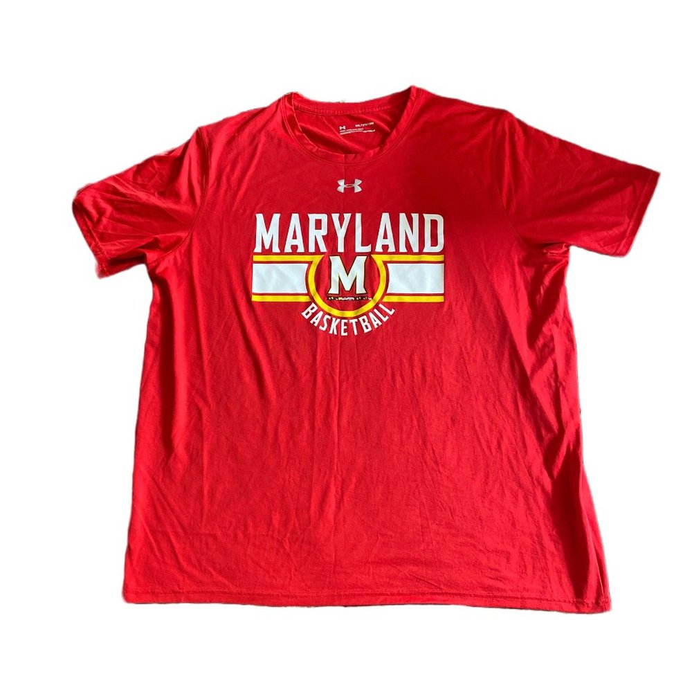 University of Maryland College Park Basketball Under Armour Tee Shirt, 2XL
